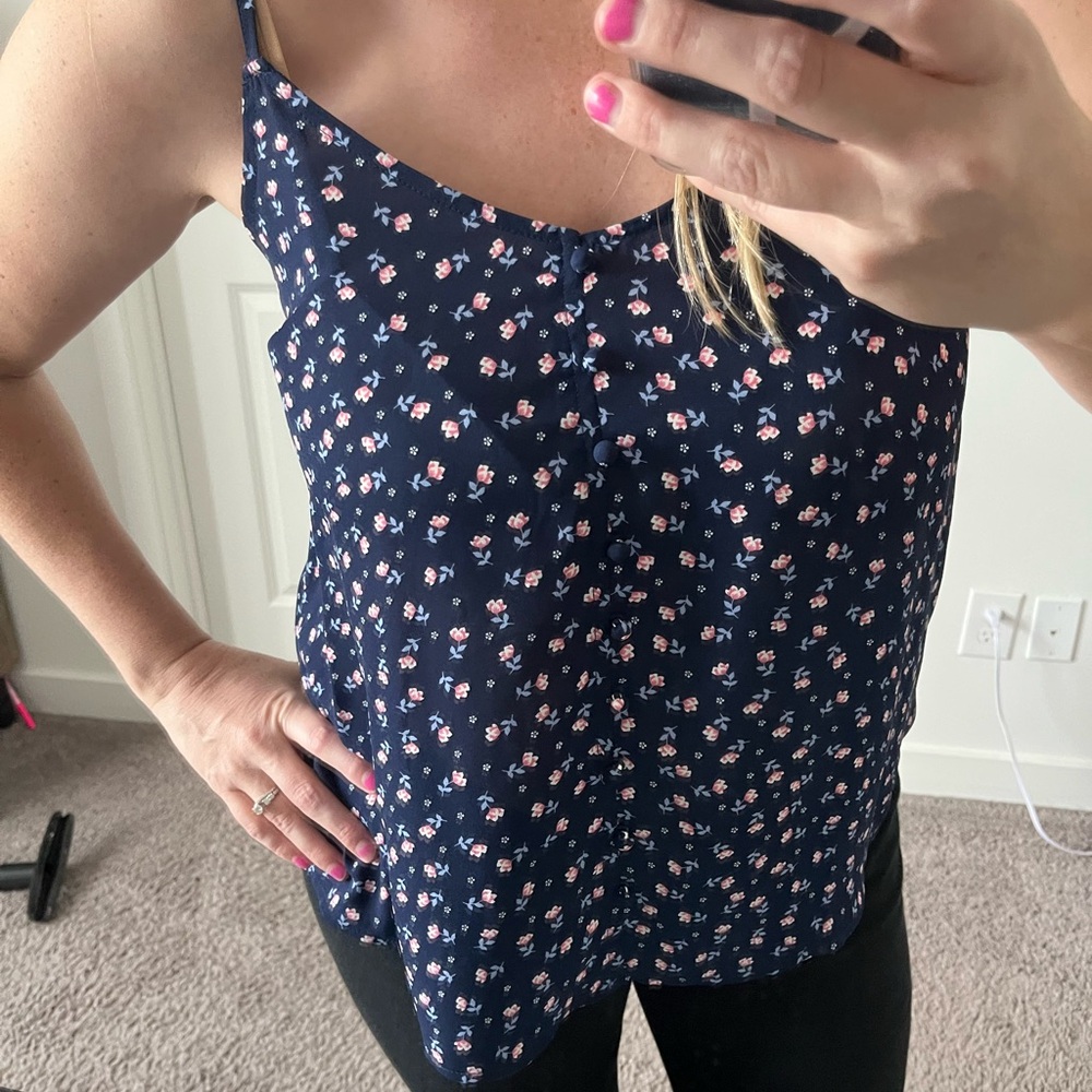 Hippie Rose Navy Floral Camisole
